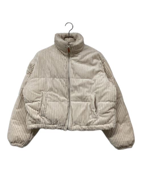 OLLUN（オルン）OLLUN (オルン) 中綿ジャケット ベージュ サイズ:Fの古着・服飾アイテム