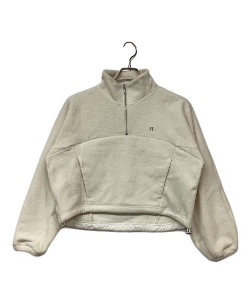 HER LIP TO（ハーリップトゥ）HER LIP TO (ハーリップトゥ) Flight Mode Half Zip Fleece Pullover アイボリー サイズ:Fの古着・服飾アイテム