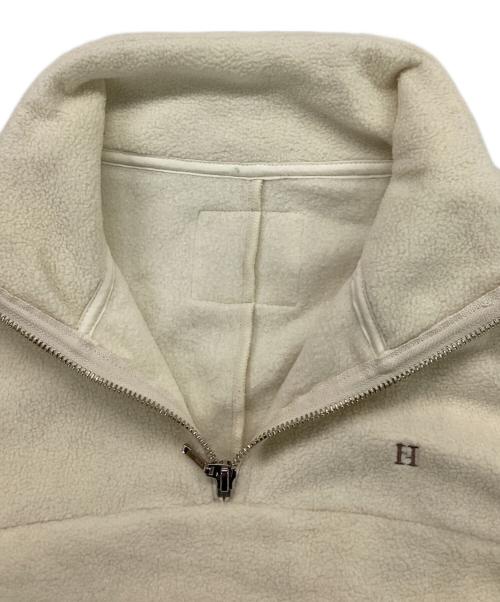 HER LIP TO（ハーリップトゥ）HER LIP TO (ハーリップトゥ) Flight Mode Half Zip Fleece Pullover アイボリー サイズ:Fの古着・服飾アイテム