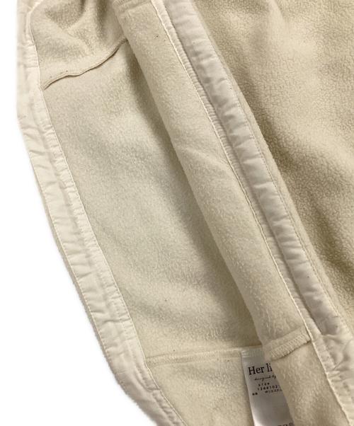 HER LIP TO（ハーリップトゥ）HER LIP TO (ハーリップトゥ) Flight Mode Half Zip Fleece Pullover アイボリー サイズ:Fの古着・服飾アイテム