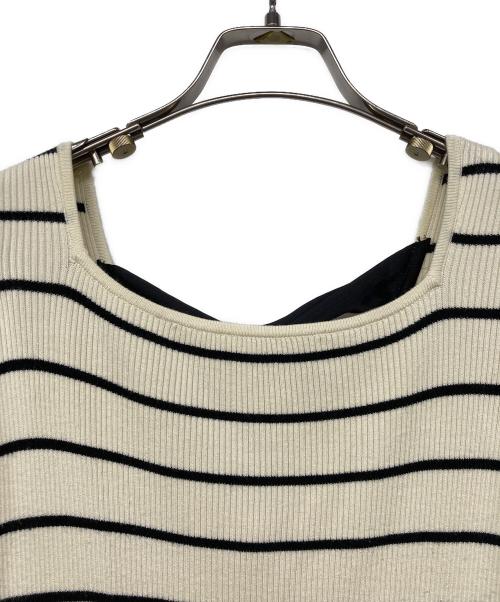 HER LIP TO（ハーリップトゥ）HER LIP TO (ハーリップトゥ) Be Mine Back Lace-Up Long Dress ブラック×ベージュ サイズ:Sの古着・服飾アイテム