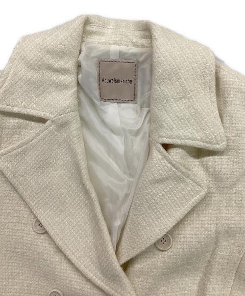 Apuweiser-riche（アプワイザーリッシェ）Apuweiser-riche (アプワイザーリッシェ) Pコート ホワイト サイズ:2の古着・服飾アイテム