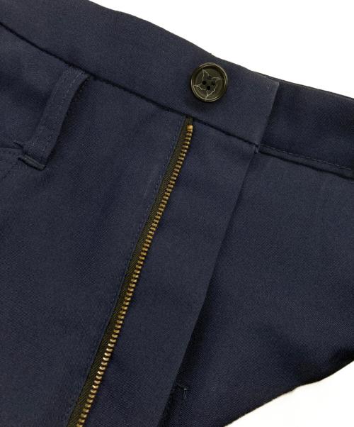 KOZABURO（コウザブロウ）KOZABURO (コウザブロウ) Uniform 3D Shaped Trousers ネイビー サイズ:1の古着・服飾アイテム