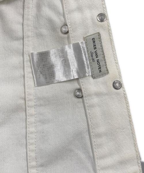 DRIES VAN NOTEN（ドリスヴァンノッテン）DRIES VAN NOTEN (ドリスヴァンノッテン) ワイドデニムパンツ ホワイト サイズ:30の古着・服飾アイテム