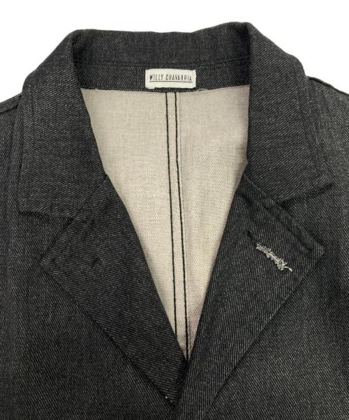 WILLY CHAVARRIA（ウィリーチャバリア）WILLY CHAVARRIA (ウィリーチャバリア) デニムコート グレー サイズ:Mの古着・服飾アイテム