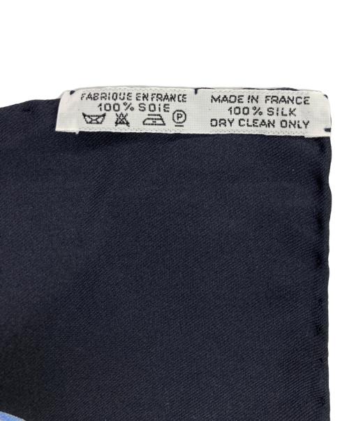 HERMES（エルメス）HERMES (エルメス) カレ90/LES RUBANS DU CHEVAL ブラックの古着・服飾アイテム