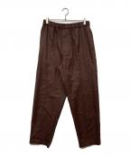 JIL SANDERジルサンダー）の古着「コットンイージースラックス」｜ブラウン