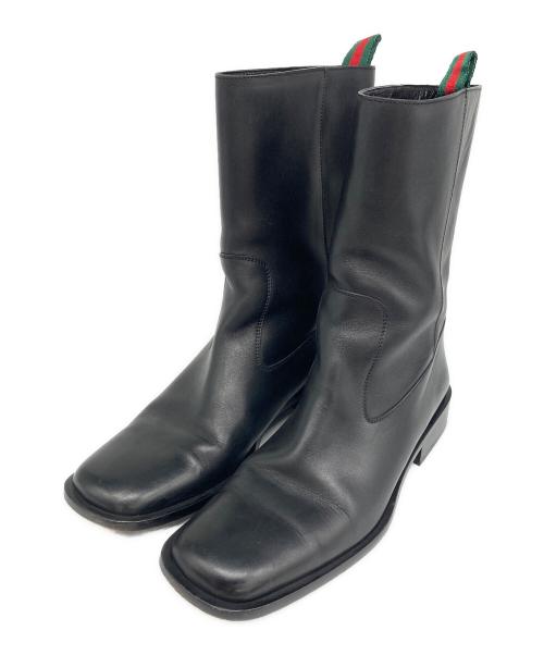 GUCCI（グッチ）GUCCI (グッチ) シェリーライン ブーツ ブラック サイズ:37の古着・服飾アイテム