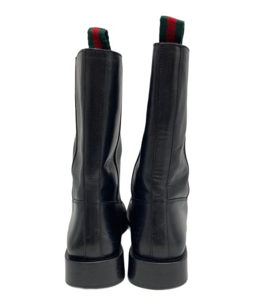 GUCCI（グッチ）GUCCI (グッチ) シェリーライン ブーツ ブラック サイズ:37の古着・服飾アイテム