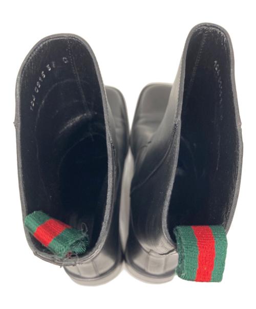 GUCCI（グッチ）GUCCI (グッチ) シェリーライン ブーツ ブラック サイズ:37の古着・服飾アイテム