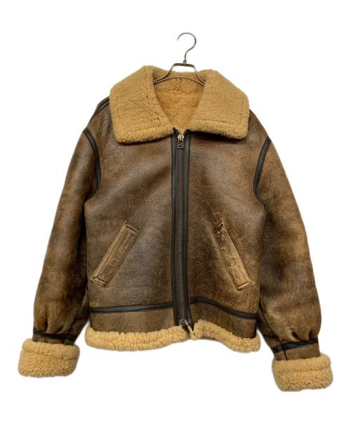 SHEARLING（シャーリング）SHEARLING (シャーリング) ムートンジャケット ブラウン サイズ:40の古着・服飾アイテム