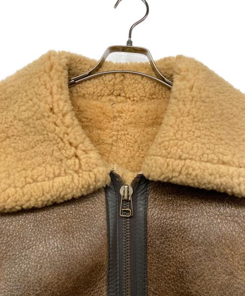 SHEARLING（シャーリング）SHEARLING (シャーリング) ムートンジャケット ブラウン サイズ:40の古着・服飾アイテム