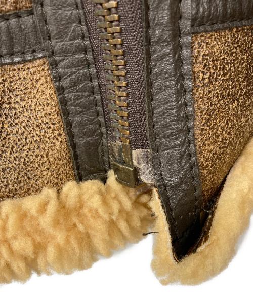 SHEARLING（シャーリング）SHEARLING (シャーリング) ムートンジャケット ブラウン サイズ:40の古着・服飾アイテム
