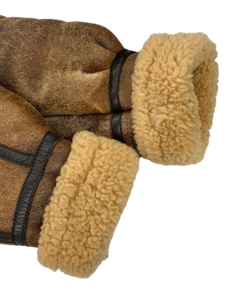 SHEARLING（シャーリング）SHEARLING (シャーリング) ムートンジャケット ブラウン サイズ:40の古着・服飾アイテム
