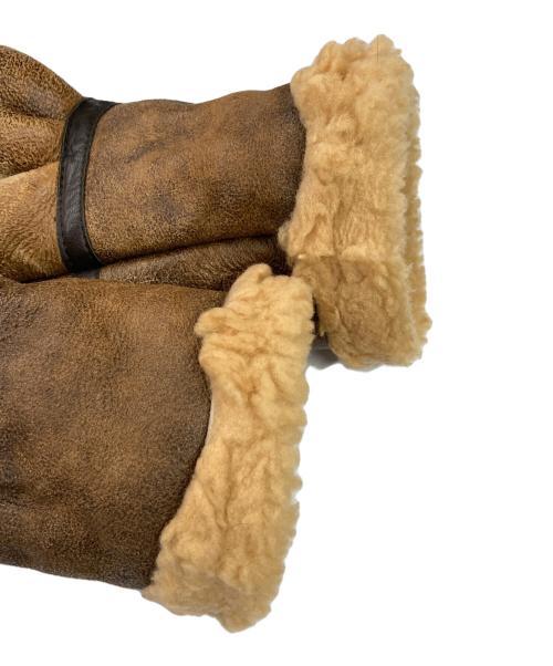 SHEARLING（シャーリング）SHEARLING (シャーリング) ムートンジャケット ブラウン サイズ:40の古着・服飾アイテム
