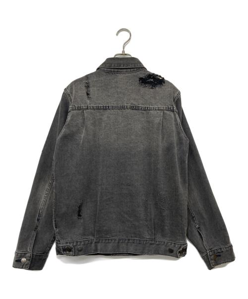 RHC Ron Herman（アールエイチシー ロンハーマン）RHC Ron Herman (アールエイチシー ロンハーマン) ダメージデニムジャケット グレー サイズ:Mの古着・服飾アイテム