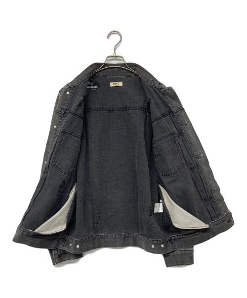 RHC Ron Herman（アールエイチシー ロンハーマン）RHC Ron Herman (アールエイチシー ロンハーマン) ダメージデニムジャケット グレー サイズ:Mの古着・服飾アイテム