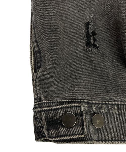 RHC Ron Herman（アールエイチシー ロンハーマン）RHC Ron Herman (アールエイチシー ロンハーマン) ダメージデニムジャケット グレー サイズ:Mの古着・服飾アイテム