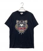 KENZOケンゾー）の古着「タイガープリントTシャツ」｜ブラック