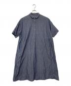 nest Robeネストローブ）の古着「コットンリネンワンピース」｜ネイビー