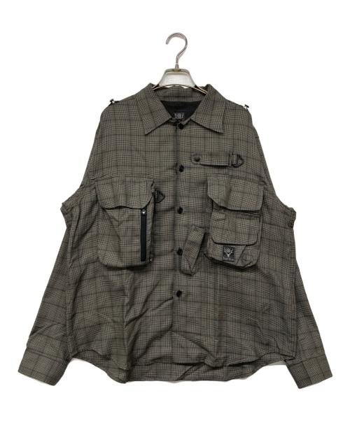 South2 West8（サウスツー ウエストエイト）South2 West8 (サウスツー ウエストエイト) テンカラトラウトシャツ グレー サイズ:Ｍの古着・服飾アイテム