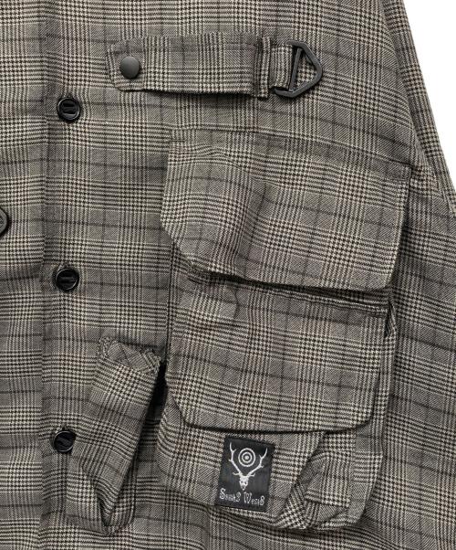 South2 West8（サウスツー ウエストエイト）South2 West8 (サウスツー ウエストエイト) テンカラトラウトシャツ グレー サイズ:Ｍの古着・服飾アイテム