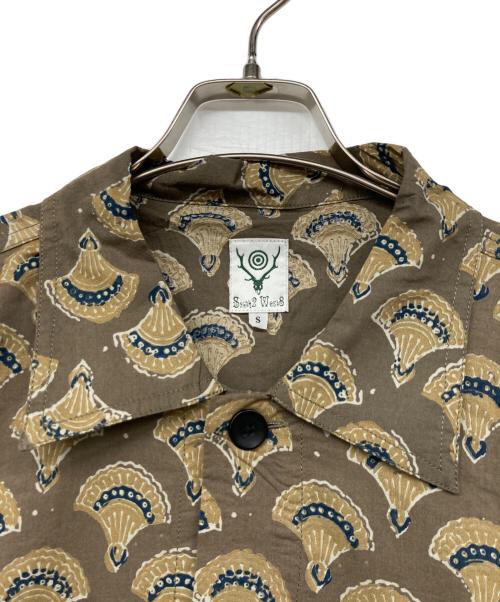 South2 West8（サウスツー ウエストエイト）south2 west8 (サウスツー ウエストエイト) Smokey Shirt/スモーキーシャツ ブラウン サイズ:S　　の古着・服飾アイテム