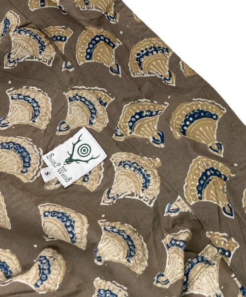 South2 West8（サウスツー ウエストエイト）south2 west8 (サウスツー ウエストエイト) Smokey Shirt/スモーキーシャツ ブラウン サイズ:S　　の古着・服飾アイテム