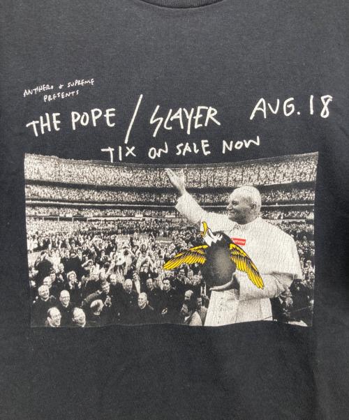 SUPREME（シュプリーム）Supreme (シュプリーム) ANTIHERO (アンチヒーロー) Pope Tee ブラック サイズ:Mの古着・服飾アイテム