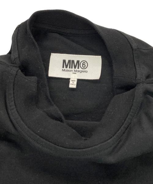MM6 Maison Margiela（エムエムシックスメゾンマルジェラ）MM6 Maison Margiela (エムエムシックス メゾンマルジェラ) ドッキングカットソー ブラック サイズ:Sの古着・服飾アイテム