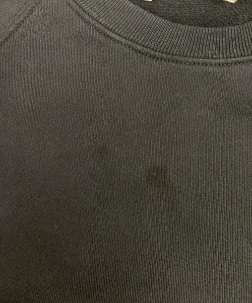 maison kitsune（メゾンキツネ）MAISON KITSUNE (メゾンキツネ) ワッペンクルーネックスウェット ブラック サイズ:Mの古着・服飾アイテム