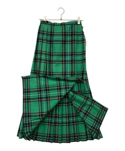 O'NEIL OF DUBLIN（オニールオブダブリン）O'NEIL OF DUBLIN (オニールオブダブリン) チェックスカート グリーン サイズ:F36 US6の古着・服飾アイテム