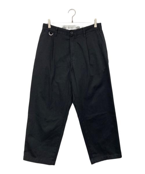 Dickies（ディッキーズ）Dickies (ディッキーズ) NEIGHBORHOOD (ネイバーフッド) NHXDICKIES.TUCK WIDE PANTS ブラック サイズ:Ｍの古着・服飾アイテム