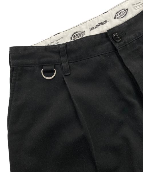 Dickies（ディッキーズ）Dickies (ディッキーズ) NEIGHBORHOOD (ネイバーフッド) NHXDICKIES.TUCK WIDE PANTS ブラック サイズ:Ｍの古着・服飾アイテム