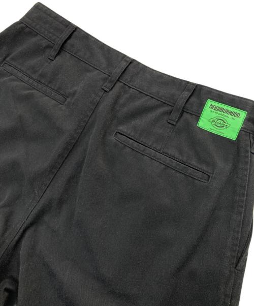 Dickies（ディッキーズ）Dickies (ディッキーズ) NEIGHBORHOOD (ネイバーフッド) NHXDICKIES.TUCK WIDE PANTS ブラック サイズ:Ｍの古着・服飾アイテム