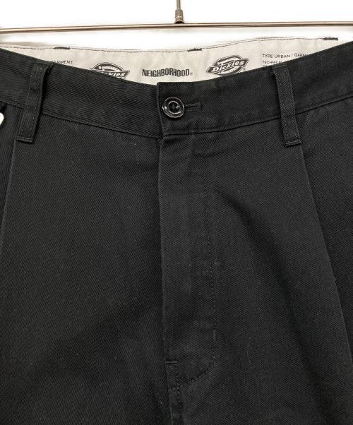 Dickies（ディッキーズ）Dickies (ディッキーズ) NEIGHBORHOOD (ネイバーフッド) NHXDICKIES.TUCK WIDE PANTS ブラック サイズ:Ｍの古着・服飾アイテム