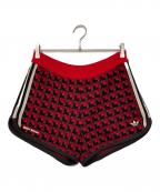 adidas×WALES BONNERアディダス×ウェールズボナー）の古着「ニットショートパンツ」｜レッド