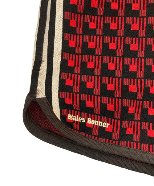 adidas（アディダス）adidas (アディダス) WALES BONNER (ウェールズボナー) ニットショートパンツ レッド サイズ:M 未使用品の古着・服飾アイテム