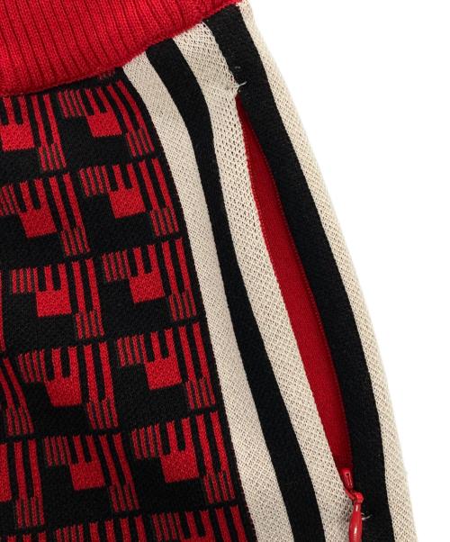 adidas（アディダス）adidas (アディダス) WALES BONNER (ウェールズボナー) ニットショートパンツ レッド サイズ:M 未使用品の古着・服飾アイテム