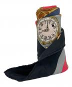 HERMESエルメス）の古着「カレ90 la ronde des heures/時ノ輪舞」｜ブラック