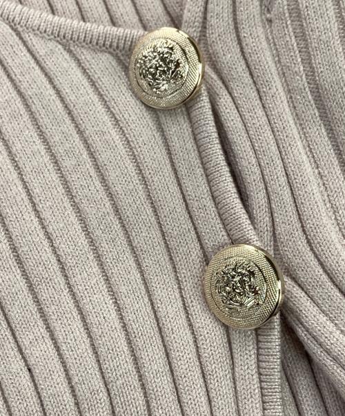 HER LIP TO（ハーリップトゥ）Her lip to (ハーリップトゥ) Cache-Coeur Knit Pullover ピンク サイズ:Mの古着・服飾アイテム