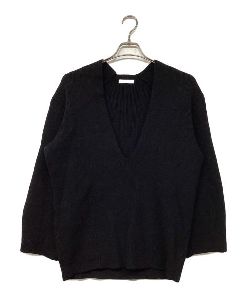 PHEENY（フィーニー）PHEENY (フィーニー) Vネックニット ブラック サイズ:Fの古着・服飾アイテム