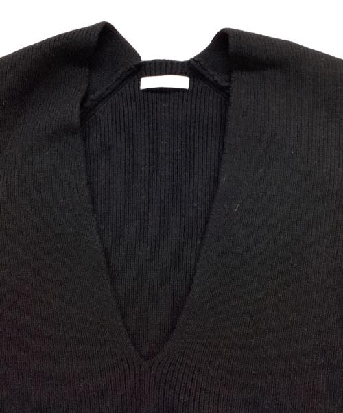 PHEENY（フィーニー）PHEENY (フィーニー) Vネックニット ブラック サイズ:Fの古着・服飾アイテム