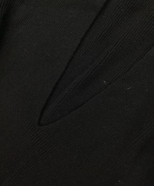 PHEENY（フィーニー）PHEENY (フィーニー) Vネックニット ブラック サイズ:Fの古着・服飾アイテム