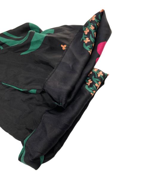 marimekko（マリメッコ）marimekko (マリメッコ) シルクブラウスワンピース ブラック サイズ:34の古着・服飾アイテム