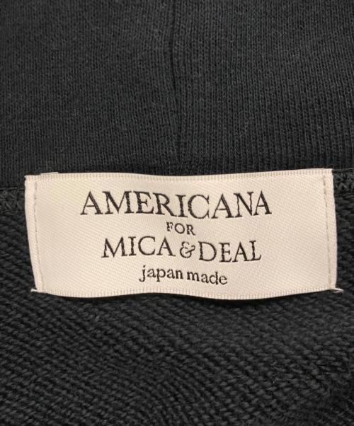 Americana（アメリカーナ）Americana (アメリカーナ) MICA&DEAL (マイカアンドディール) パーカーワンピース ブラック サイズ:記載なしの古着・服飾アイテム