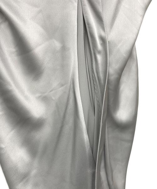 HARUNOBUMURATA（ハルノブ ムラタ）HARUNOBUMURATA (ハルノブ ムラタ) デザインノースリーブブラウス シルバー サイズ:38の古着・服飾アイテム