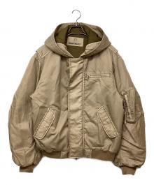 PRANK PROJECT（プランクプロジェクト）の古着「Hooded Short Bomber Jacket」｜ブラウン