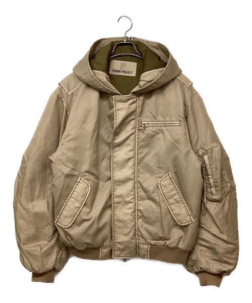 PRANK PROJECT（プランクプロジェクト）PRANK PROJECT (プランクプロジェクト) Hooded Short Bomber Jacket ブラウン サイズ:FREEの古着・服飾アイテム