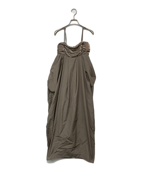 PRANK PROJECT（プランクプロジェクト）PRANK PROJECT (プランクプロジェクト) Big Bow Maxi Dress ブラウン サイズ:FREE 未使用品の古着・服飾アイテム